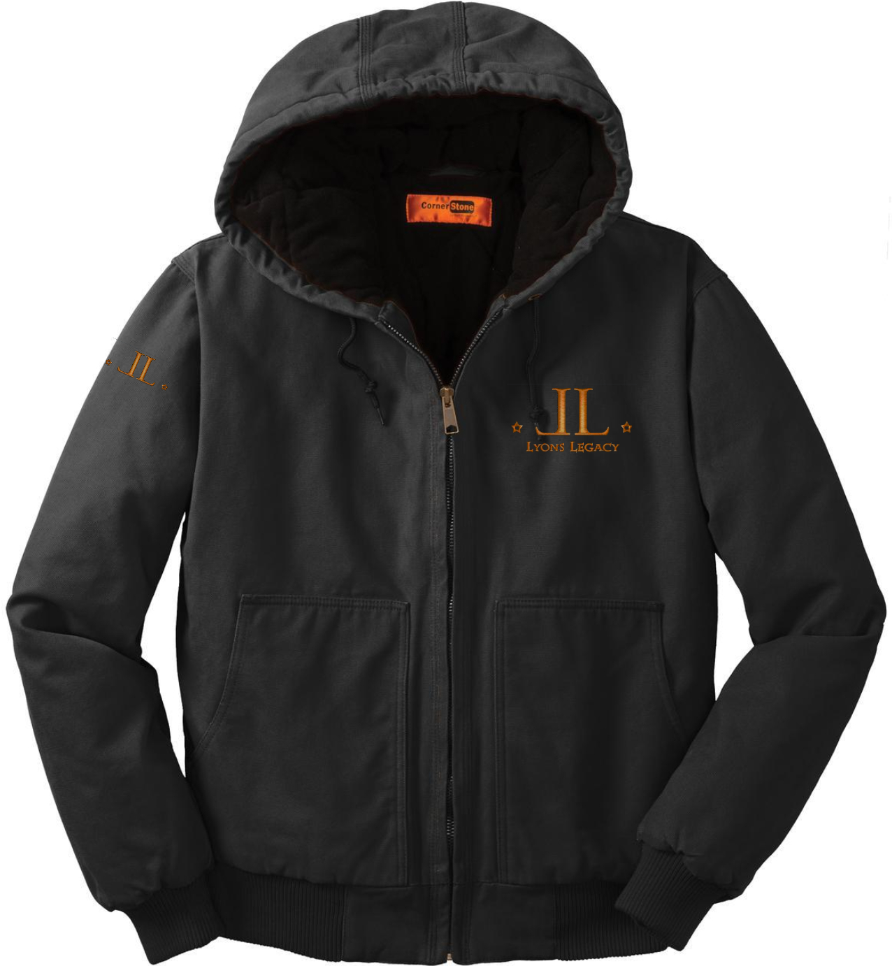 HORSEMANSHIP CREST, ARM, BACK on Cornerstone Duck jacket