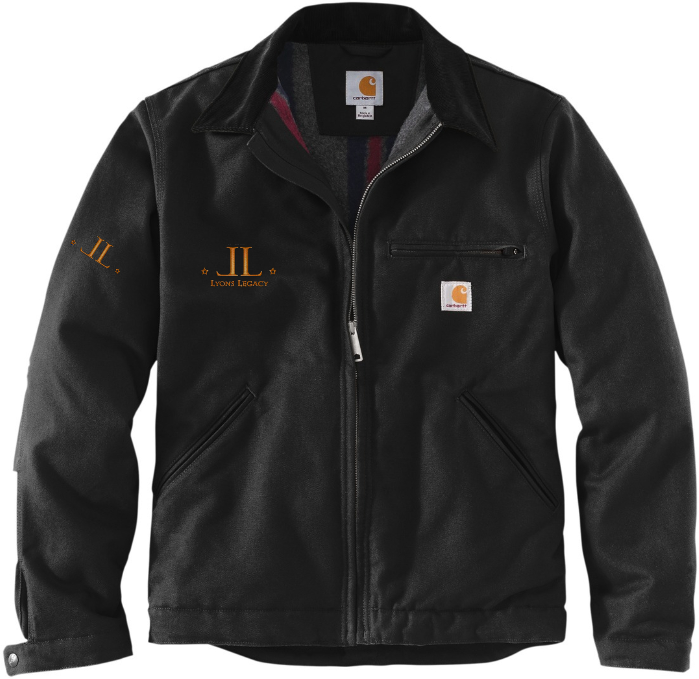 LL CREST, ARM on Carharrt Duck Detroit Jacket