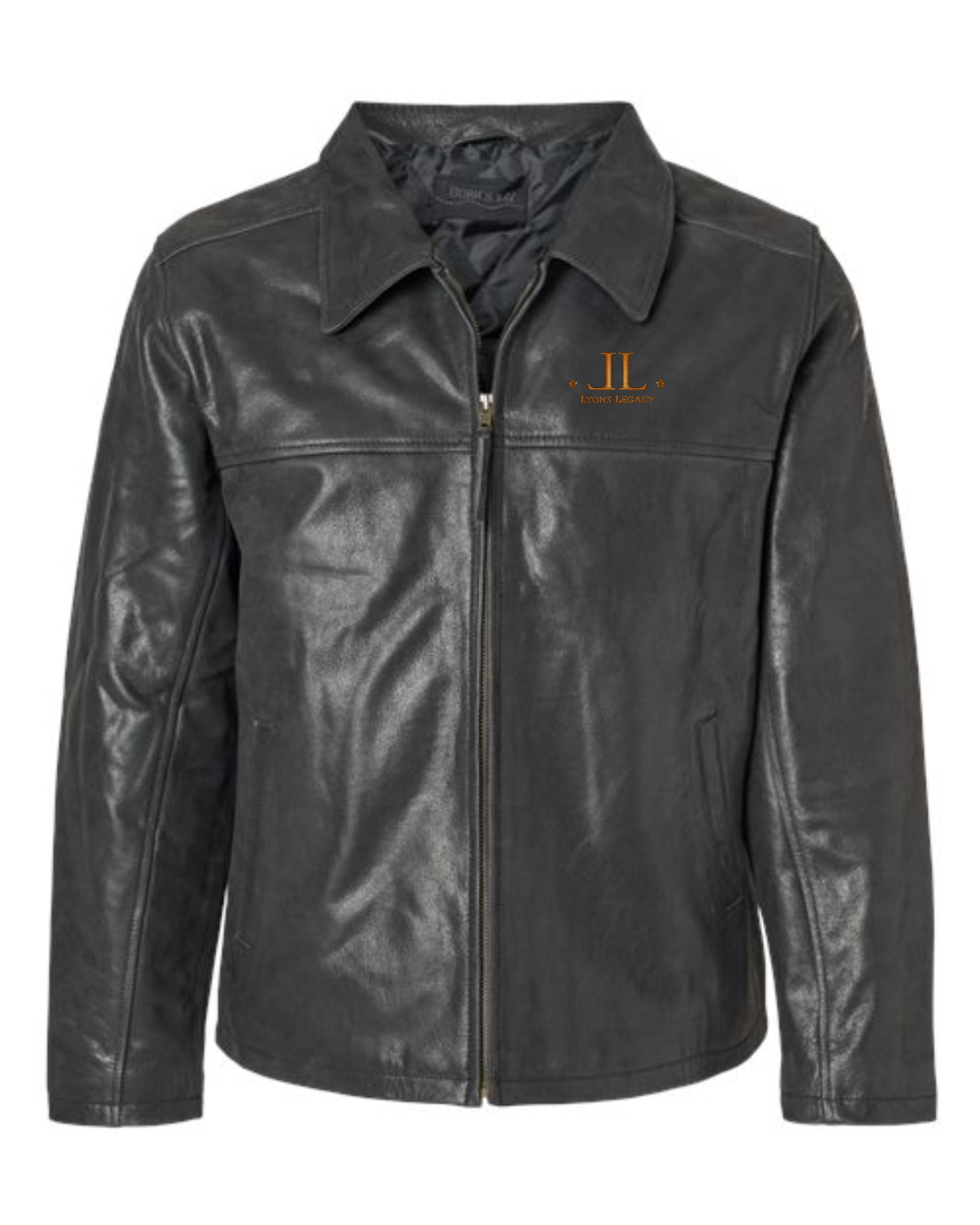 LL CREST on Leather Jacket