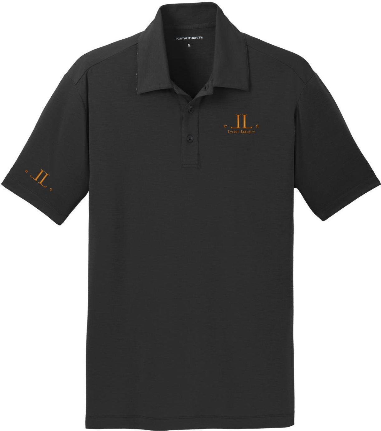LL CREST & SLEEVE Perf. Cotton touch polo  