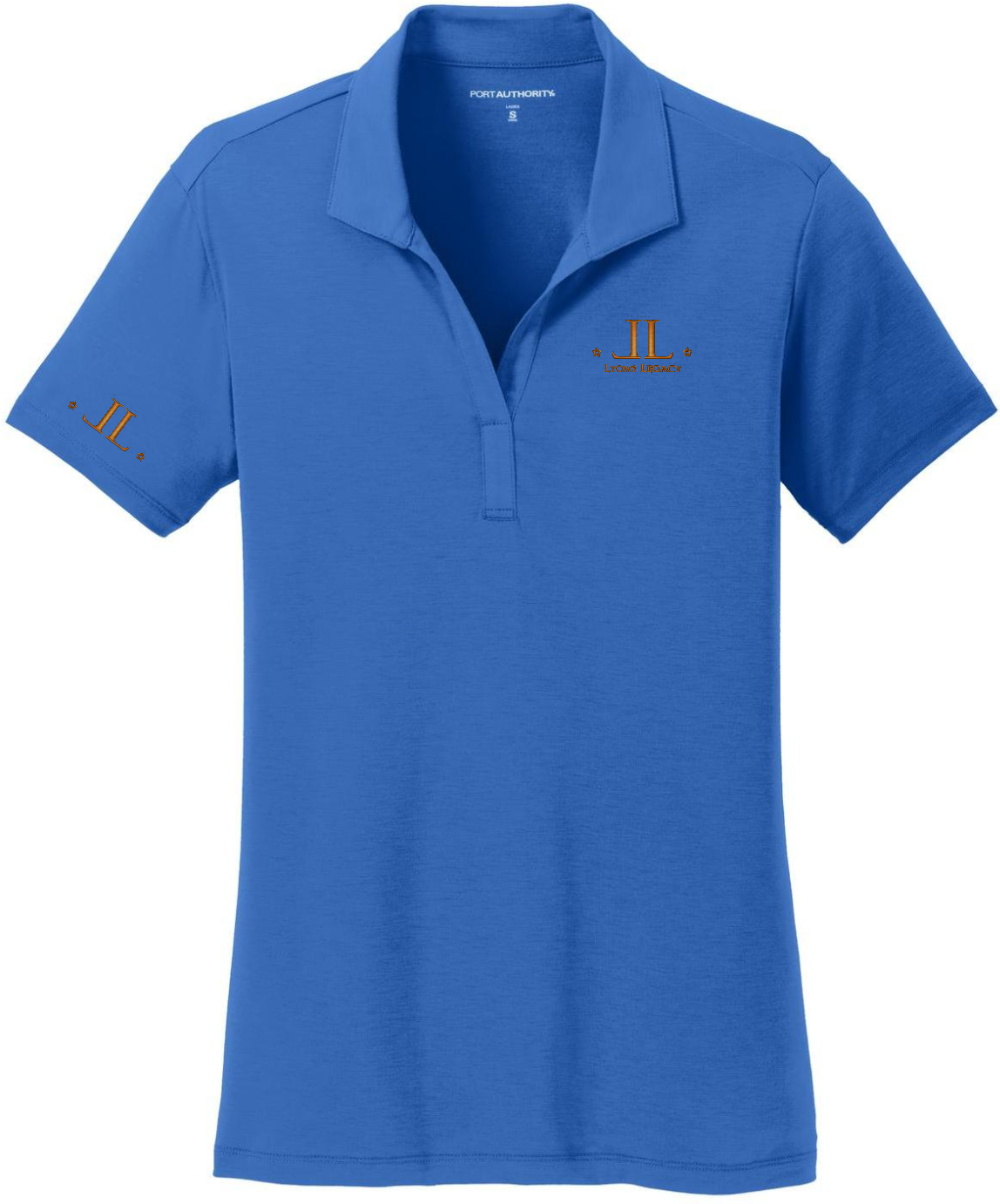 LL CREST & SLEEVE Perf. Cotton touch polo LADIES