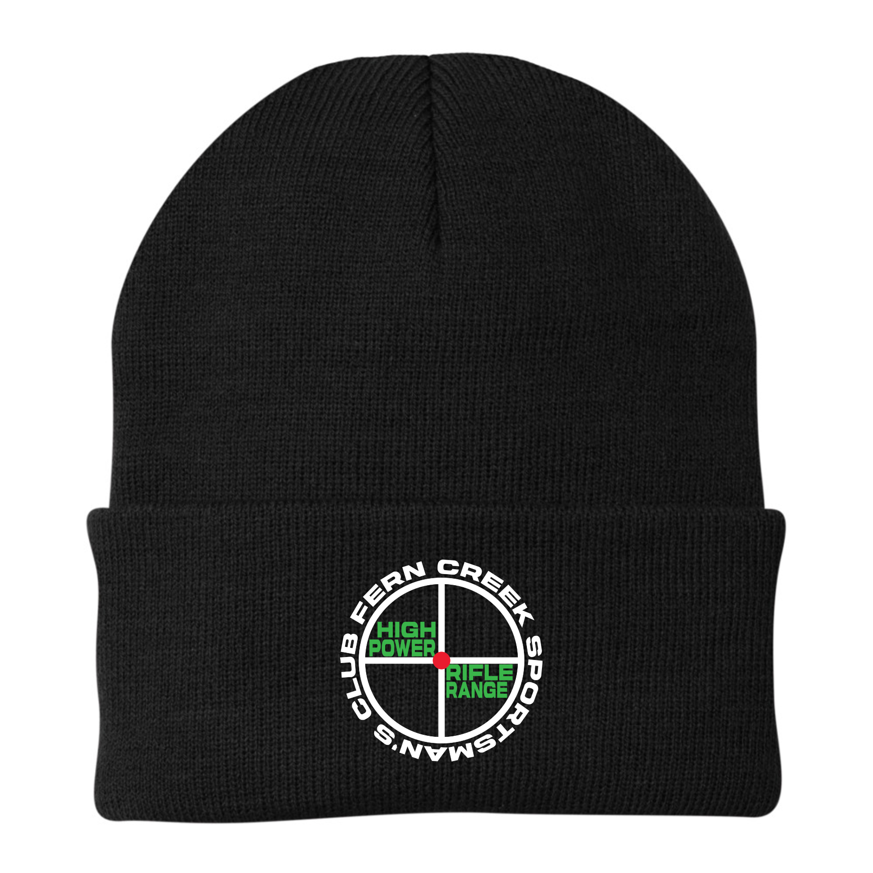 Fern Creek High Power Rifle Range - Port & Company® - Knit Cap - CP90 (White Logo) Embroidery
