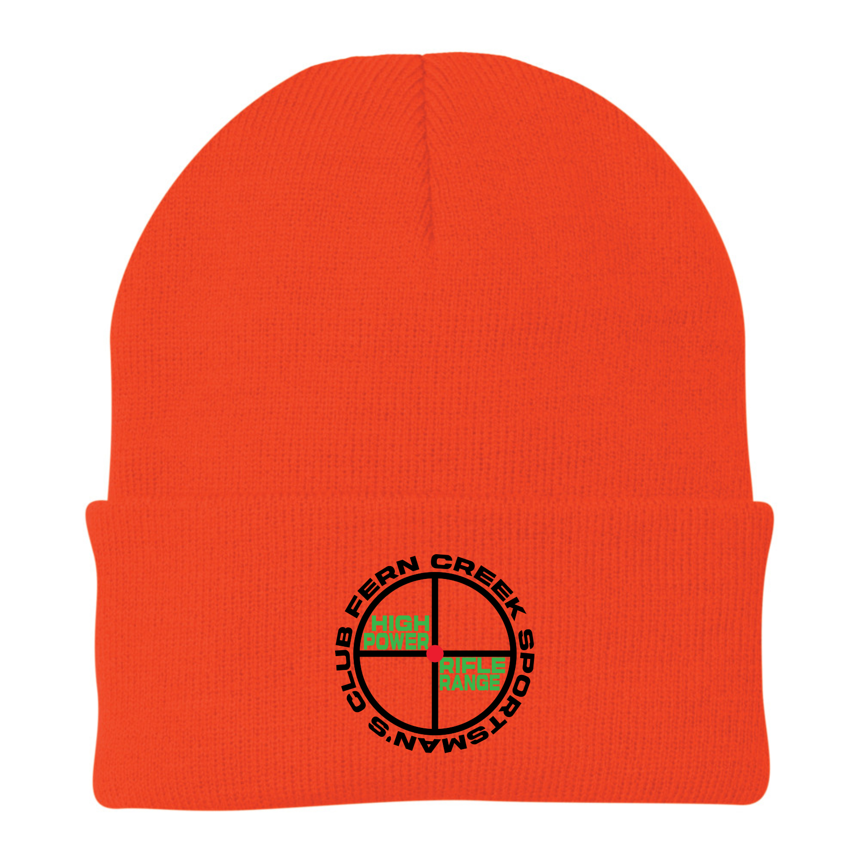 Fern Creek High Power Rifle Range - Port & Company® - Knit Cap - CP90 (Black Logo) Embroidery