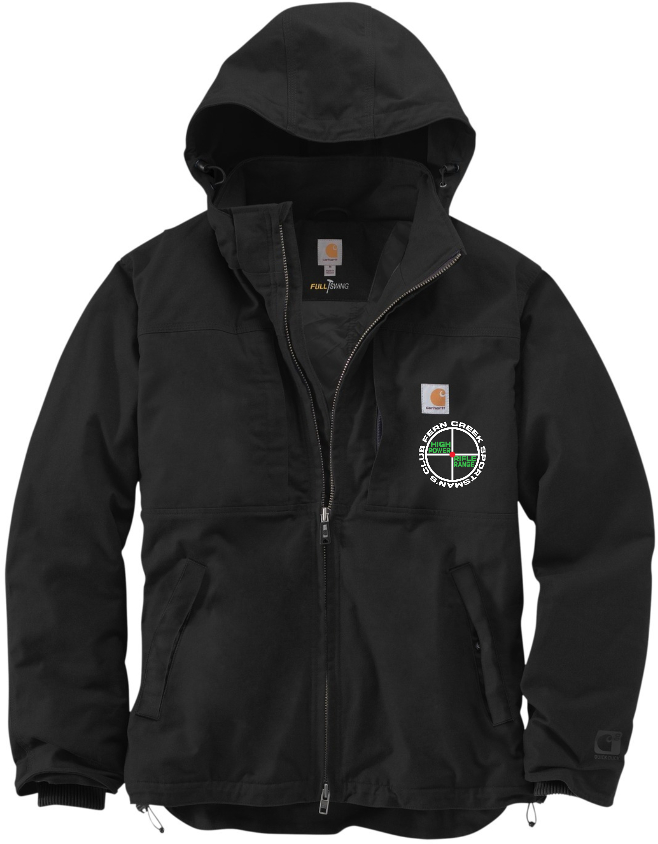 Fern Creek High Power Rifle Range - Carhartt® Full Swing® Cryder Jacket - CT102207 (White Logo) Embroidery