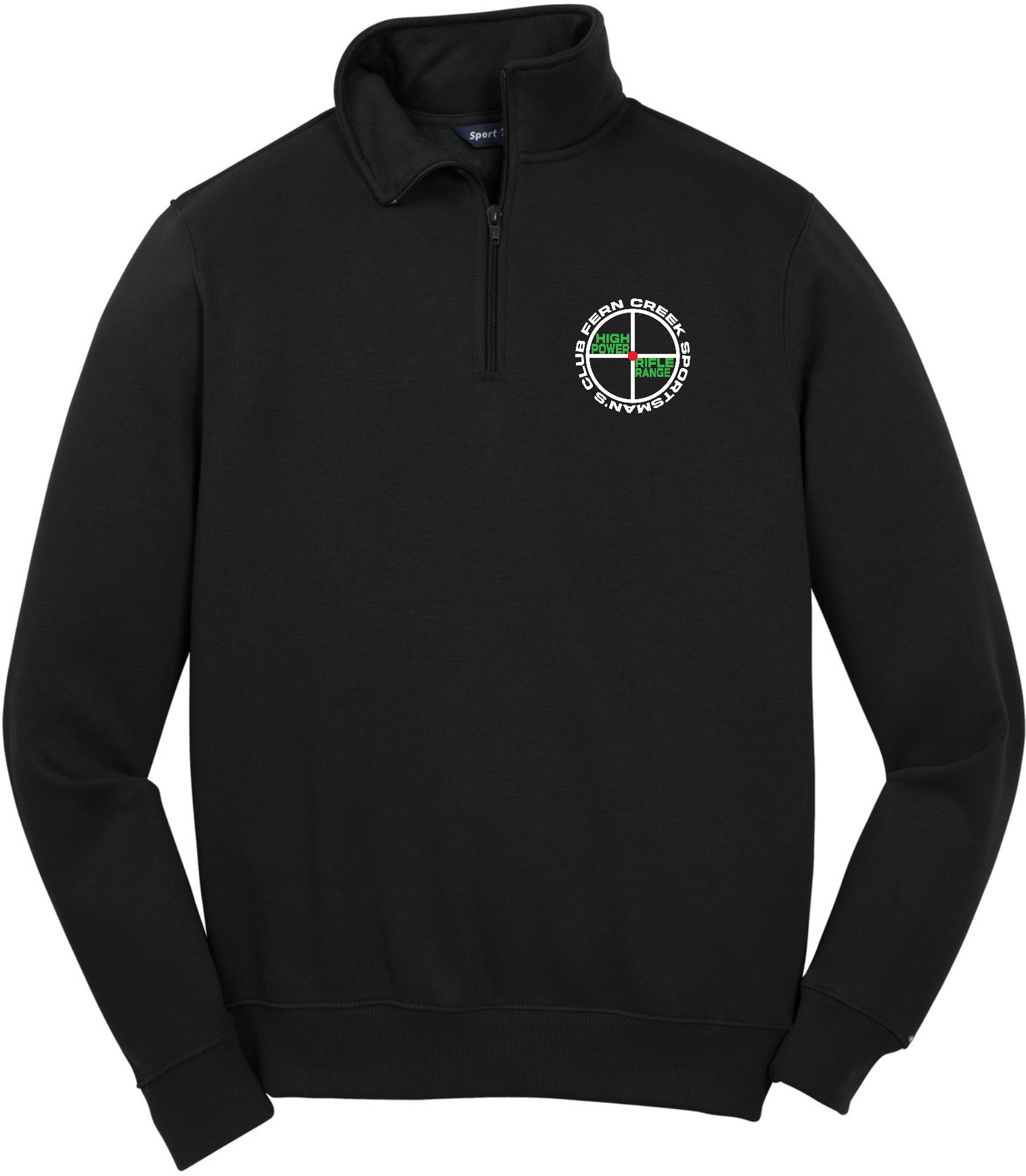 Fern Creek High Power Rifle Range - Sport-Tek® 1/4-Zip Sweatshirt - ST253 (White Logo) Embroidery
