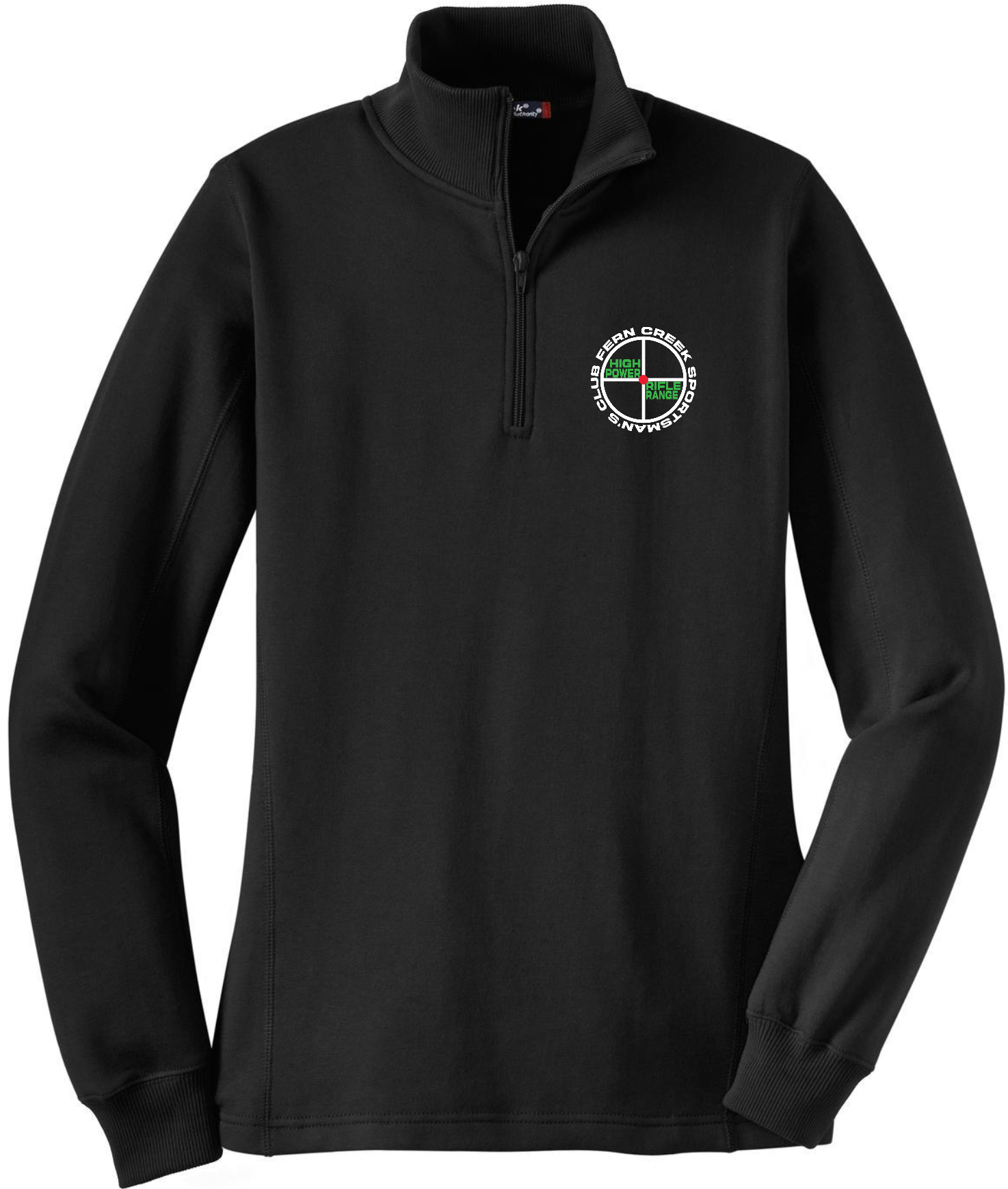 Fern Creek High Power Rifle Range - Sport-Tek® Ladies 1/4-Zip Sweatshirt - LST253 (White Logo) Embroidery