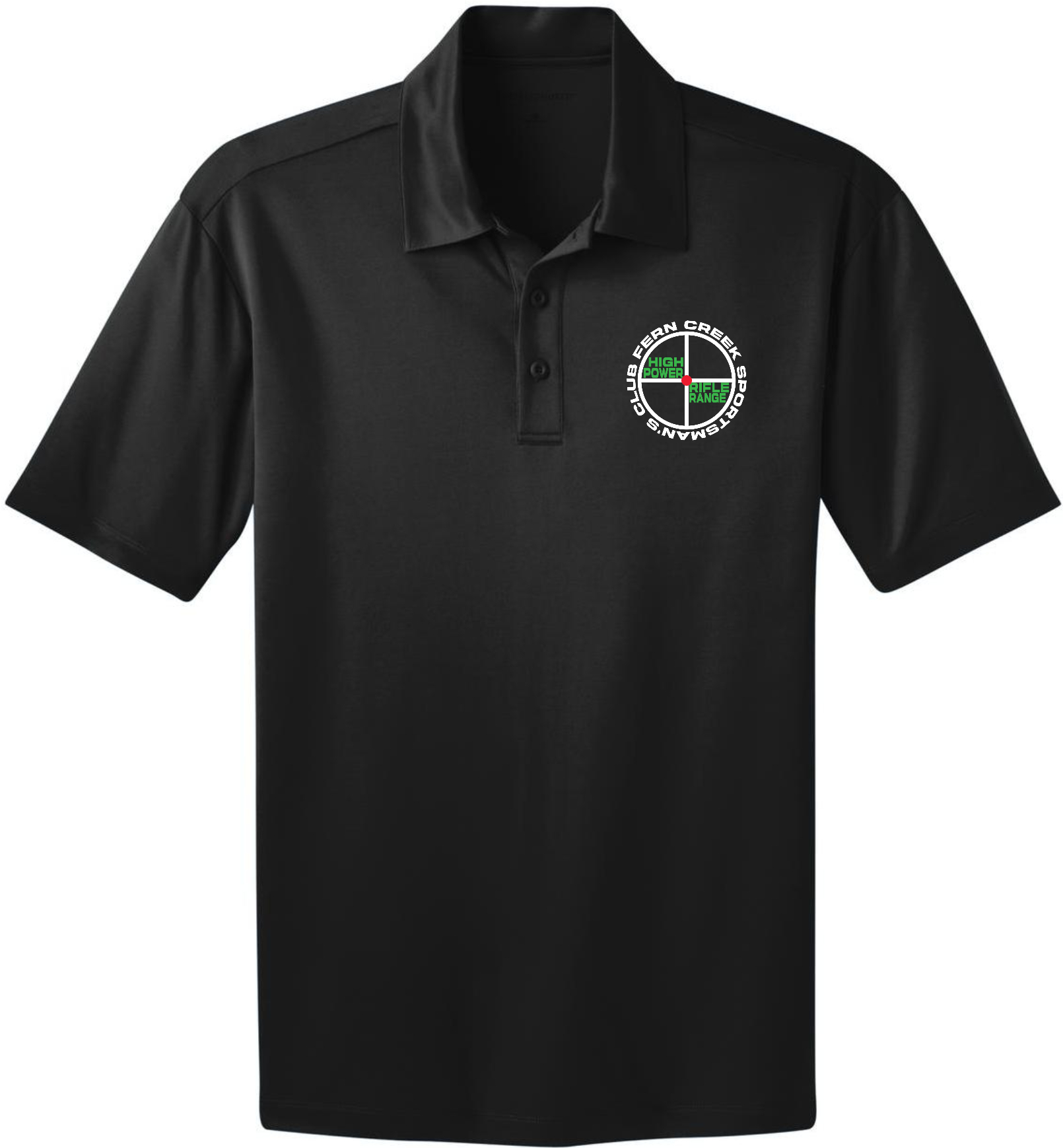 Fern Creek High Power Rifle Range - Port Authority® Silk Touch™ Performance Polo - K540 (White Logo) DTF