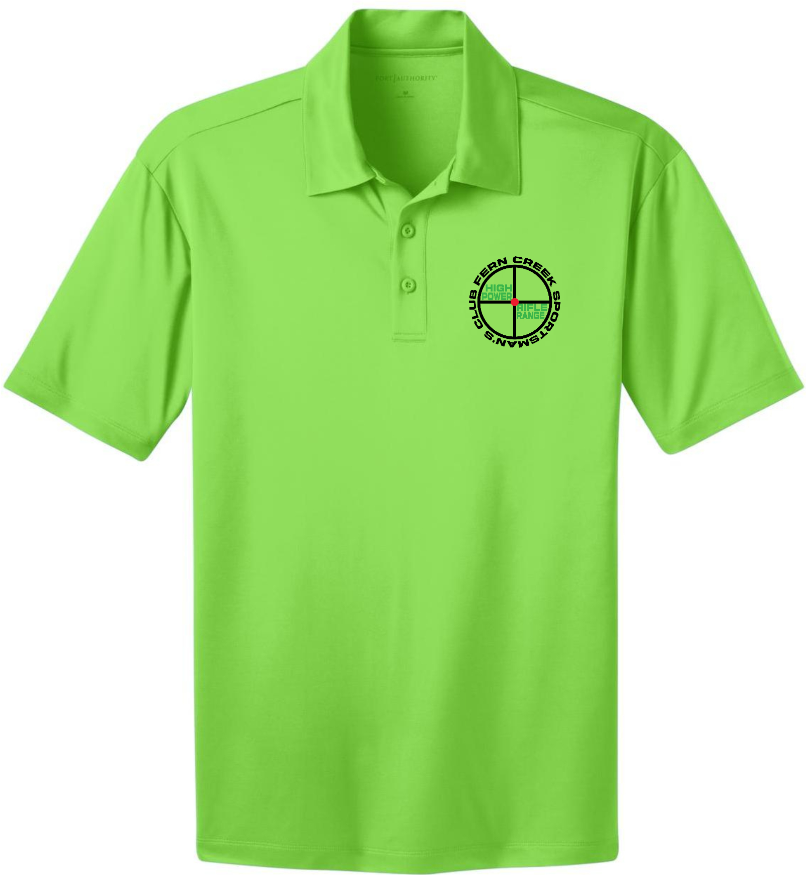 Fern Creek High Power Rifle Range - Port Authority® Silk Touch™ Performance Polo - K540 (Black Logo) DTF