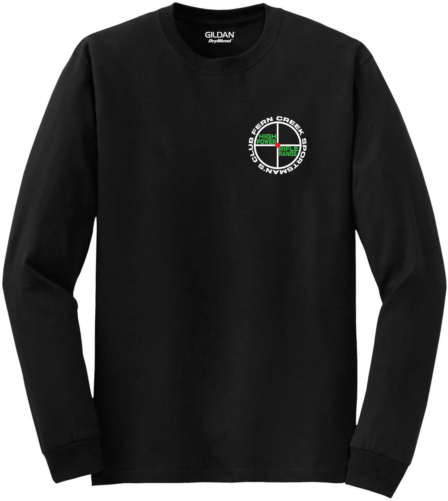 Fern Creek High Power Rifle Range - Gildan® – DryBlend® 50 Cotton/50 Poly Long Sleeve T-Shirt - 8400 (White Logo) DTF