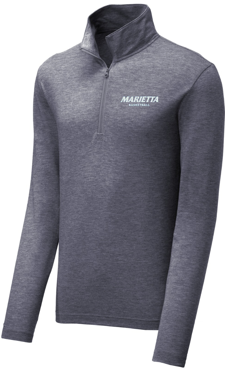 MC BBALL UNISEX TRIBLEND LT 1/4 ZIP