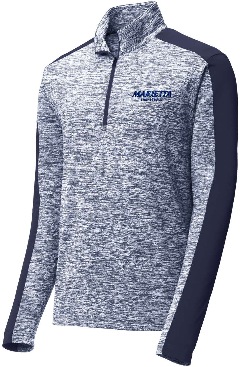 MC BBALL UNISEX COLORBLOCK THIN 1/4 ZIP