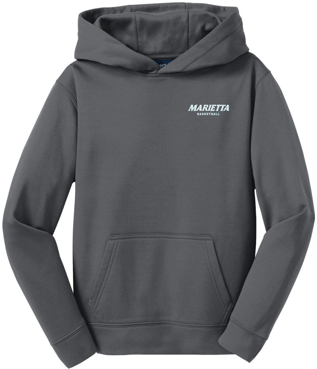 MC BBALL YOUTH WICKING HOODED PULLOVER