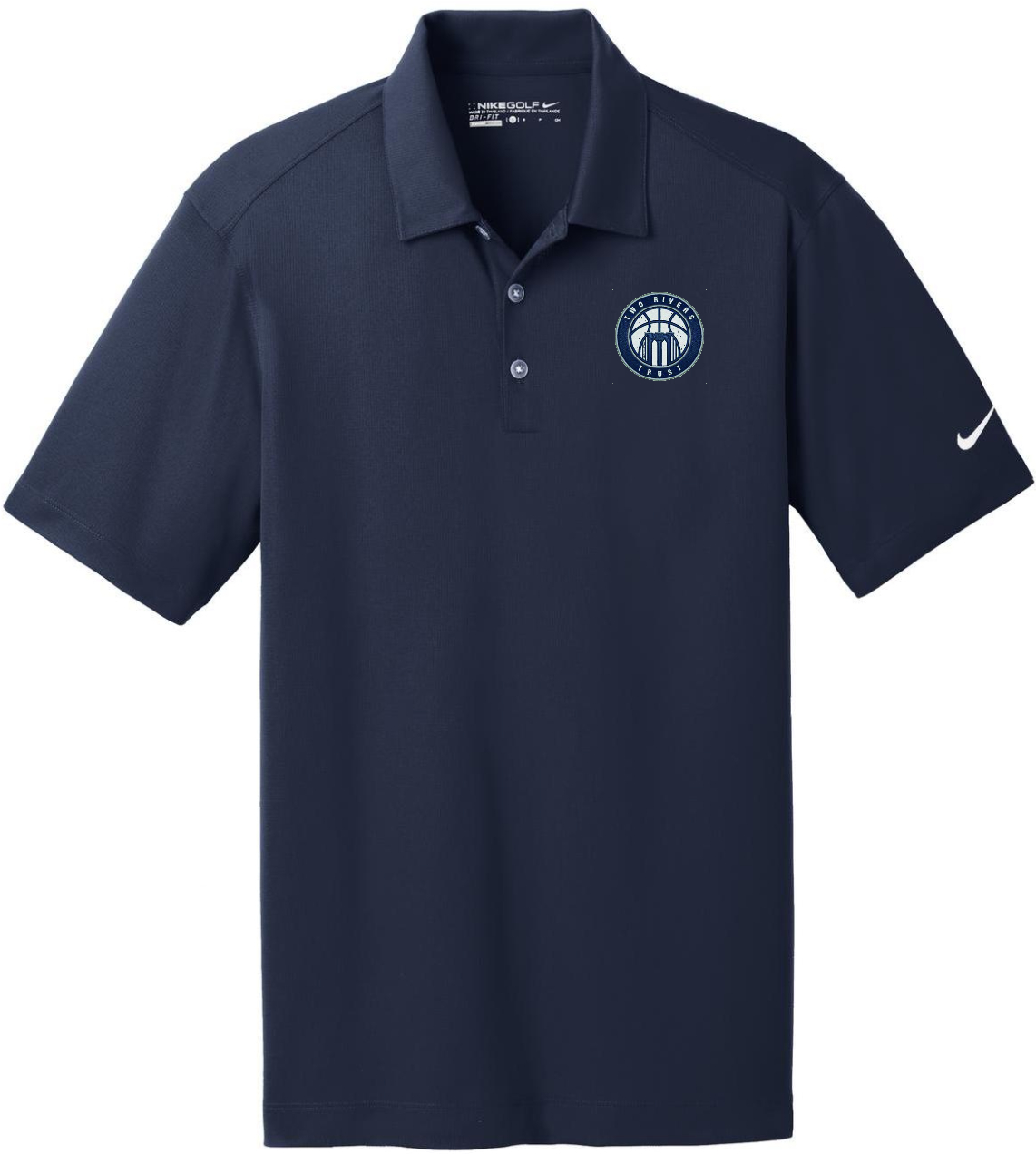 TWO RIVERS TRUST NIKE VERTICAL MESH POLO