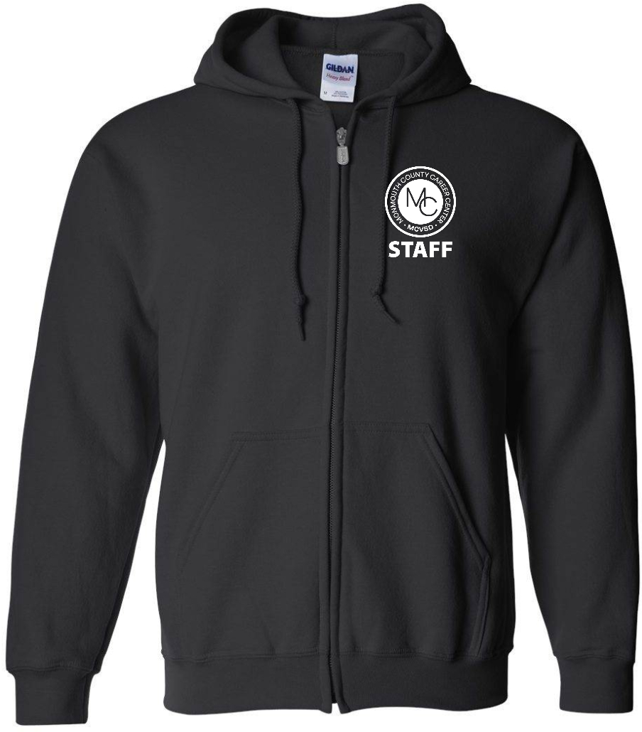 Full-Zip Hoodie - Blk