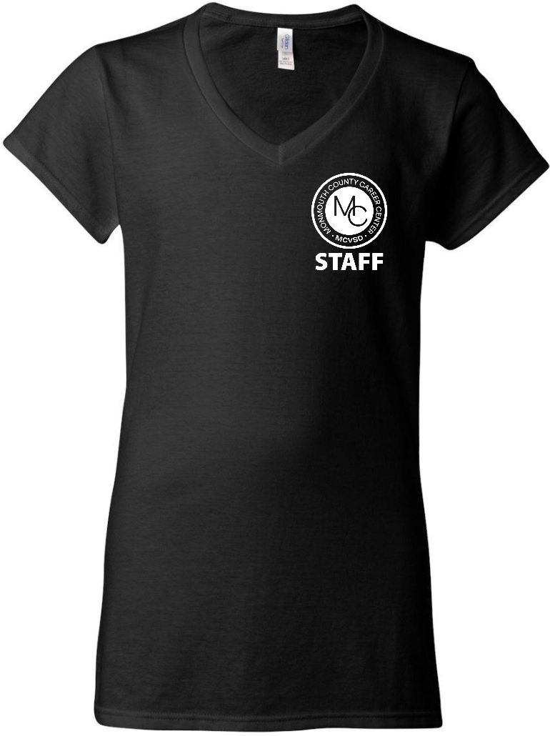 Softstyle Ladies V-Neck - Blk