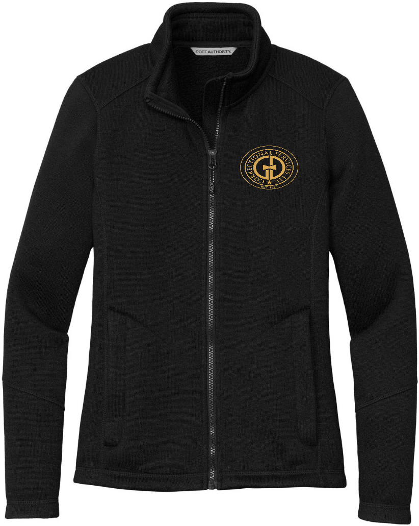 Ladies Arc Collared Sweater Jacket