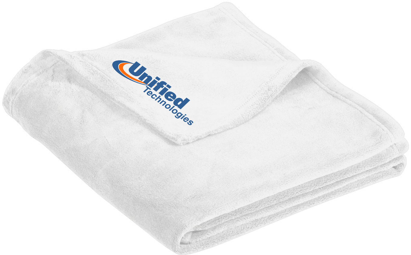 Port Authority ®Ultra Plush Blanket - BP31 (Blue Logo)