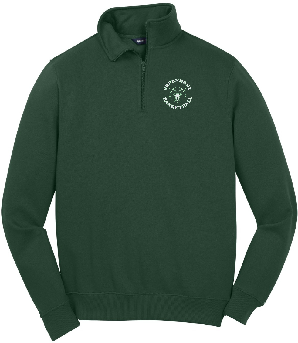 Grizzlies EMB ADULT 1/4 zip Sweatshirt