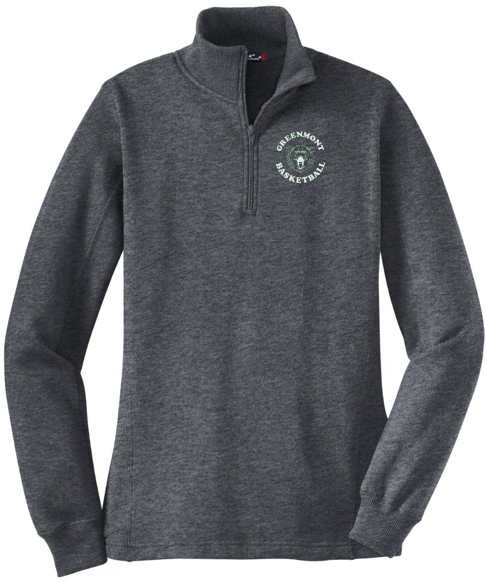 Grizzlies EMB LADIES 1/4 zip Sweatshirt