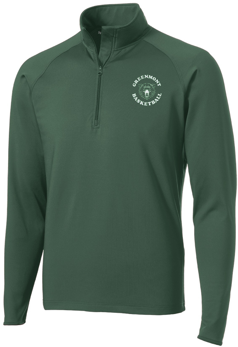 GRIZZLIES EMB ADULT  1/4 ZIP Stretch Pullover