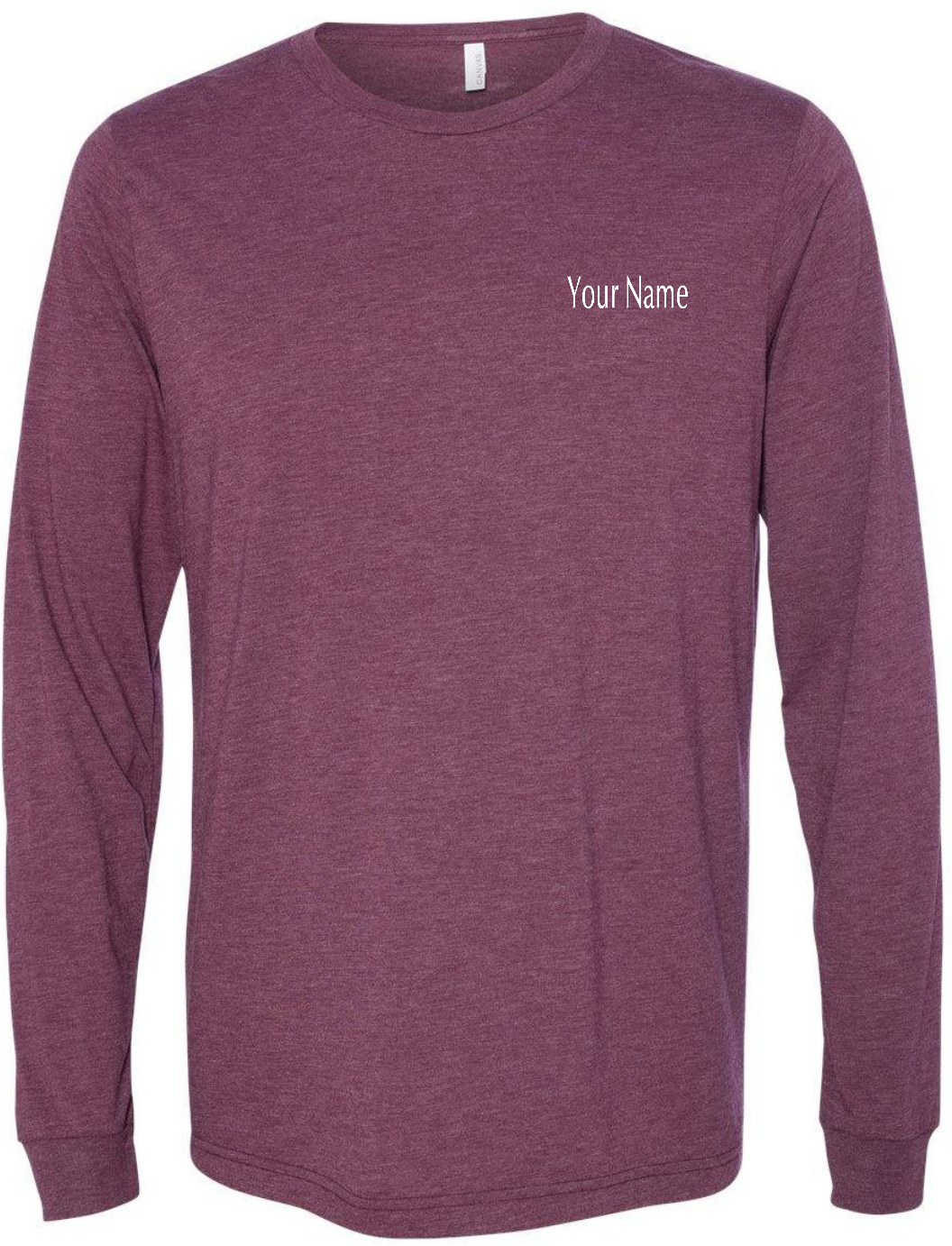 Show Mom Long Sleeve Shirt White Imprint