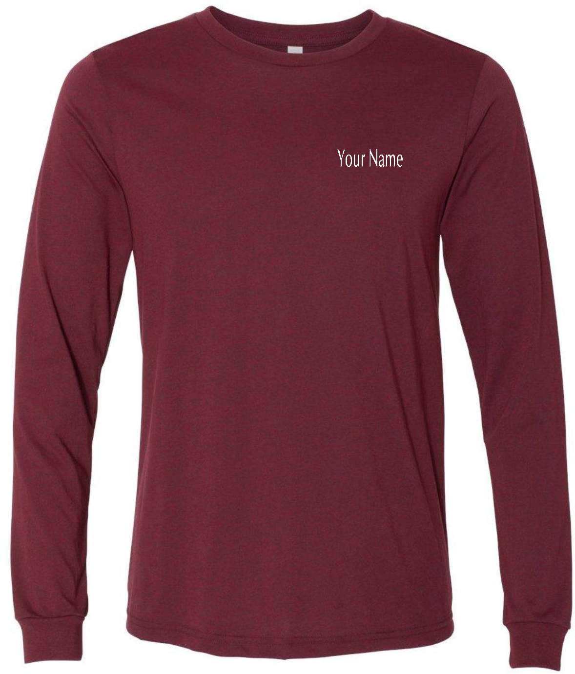 Show Dad Long Sleeve Shirt White Imprint