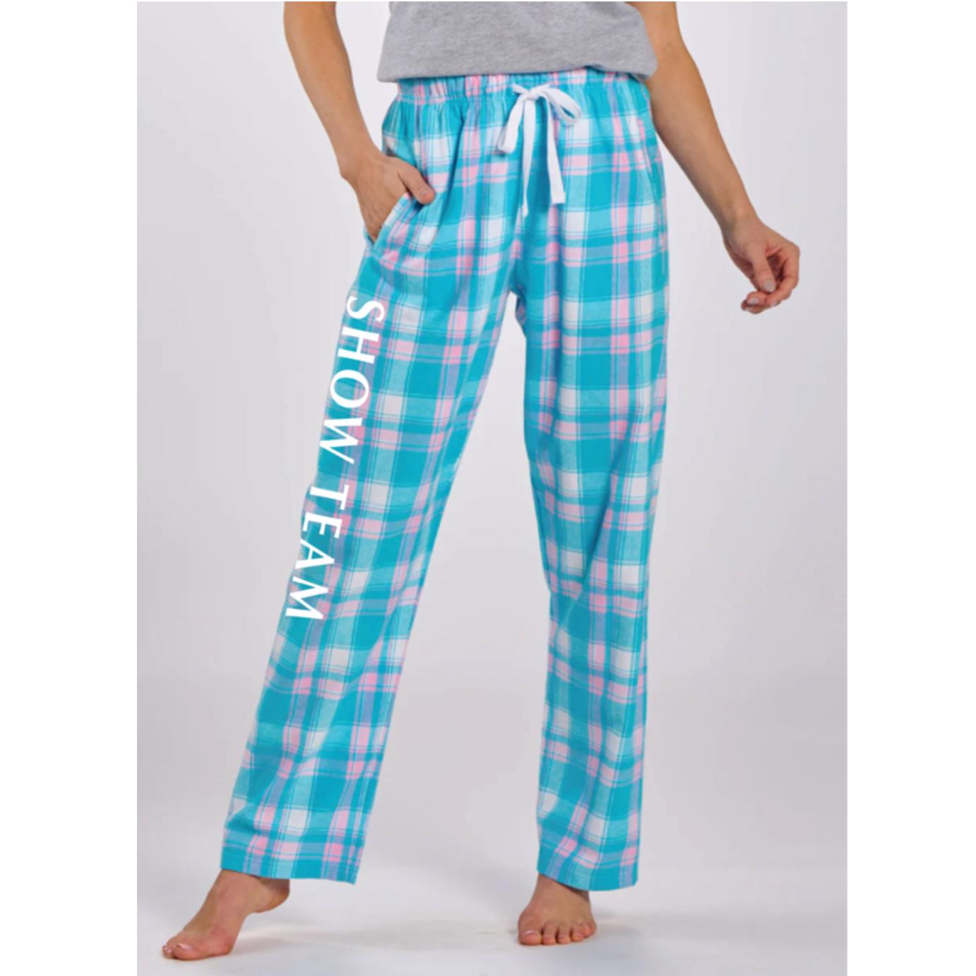 Teal Sophia Show Team Women's Plaid Pants