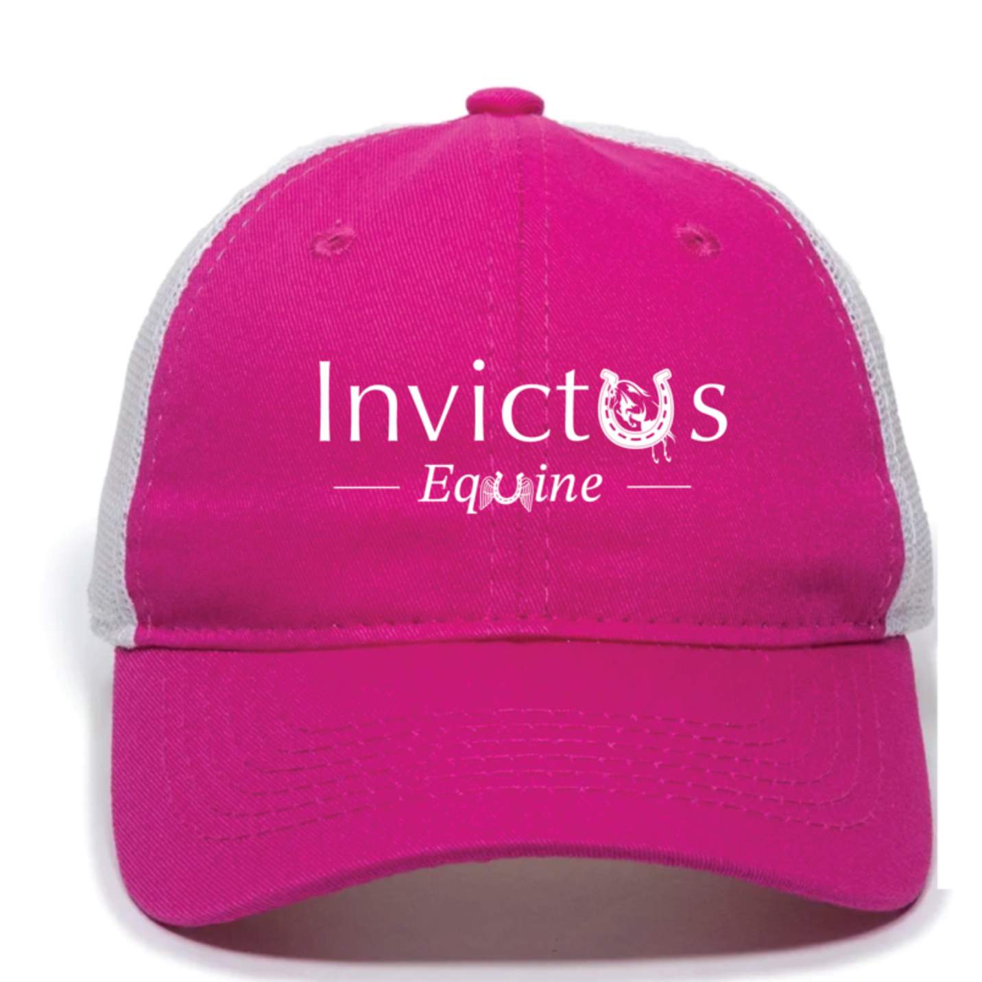 Embroidered Fuchsia Cap