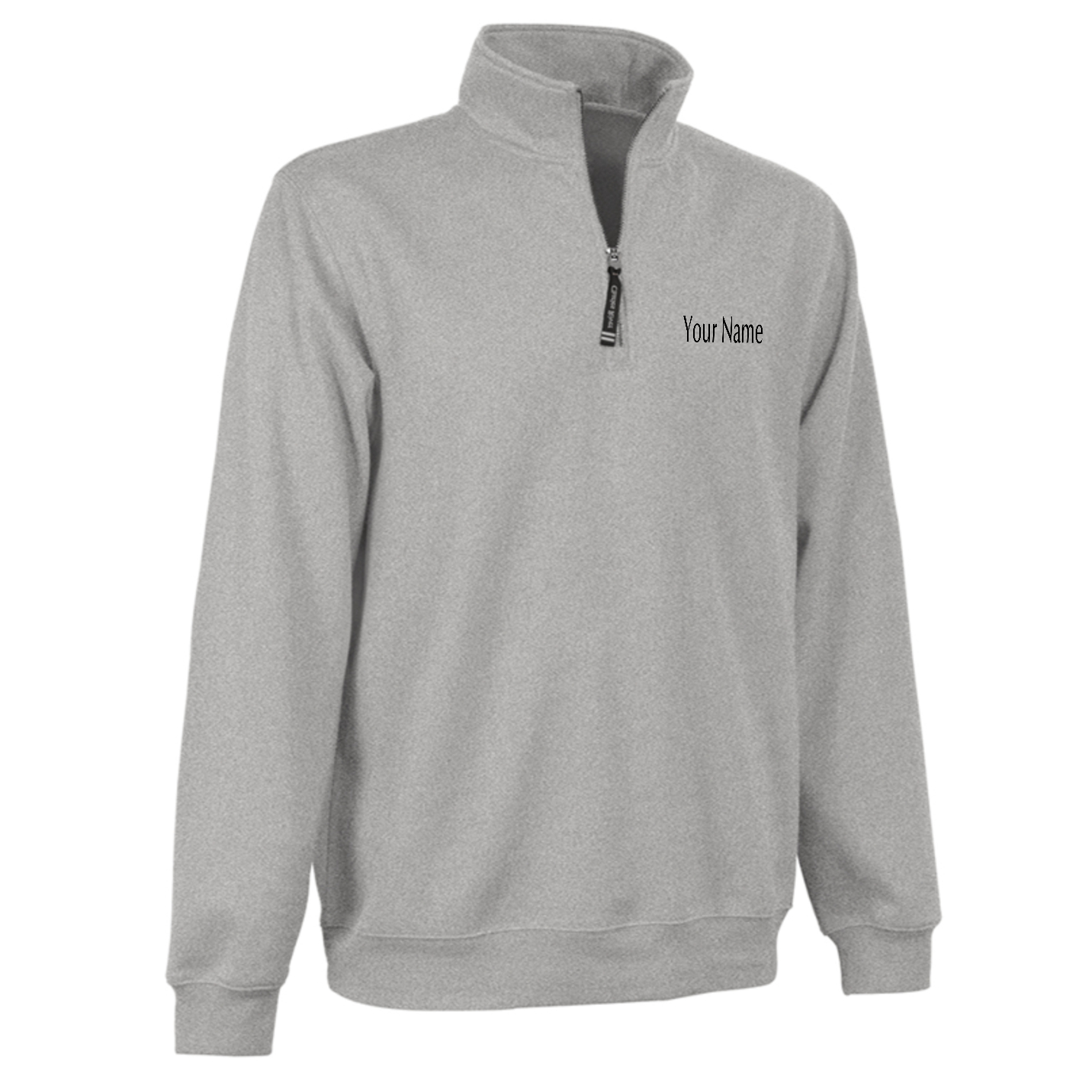 Customizable Gray Quarter Zip