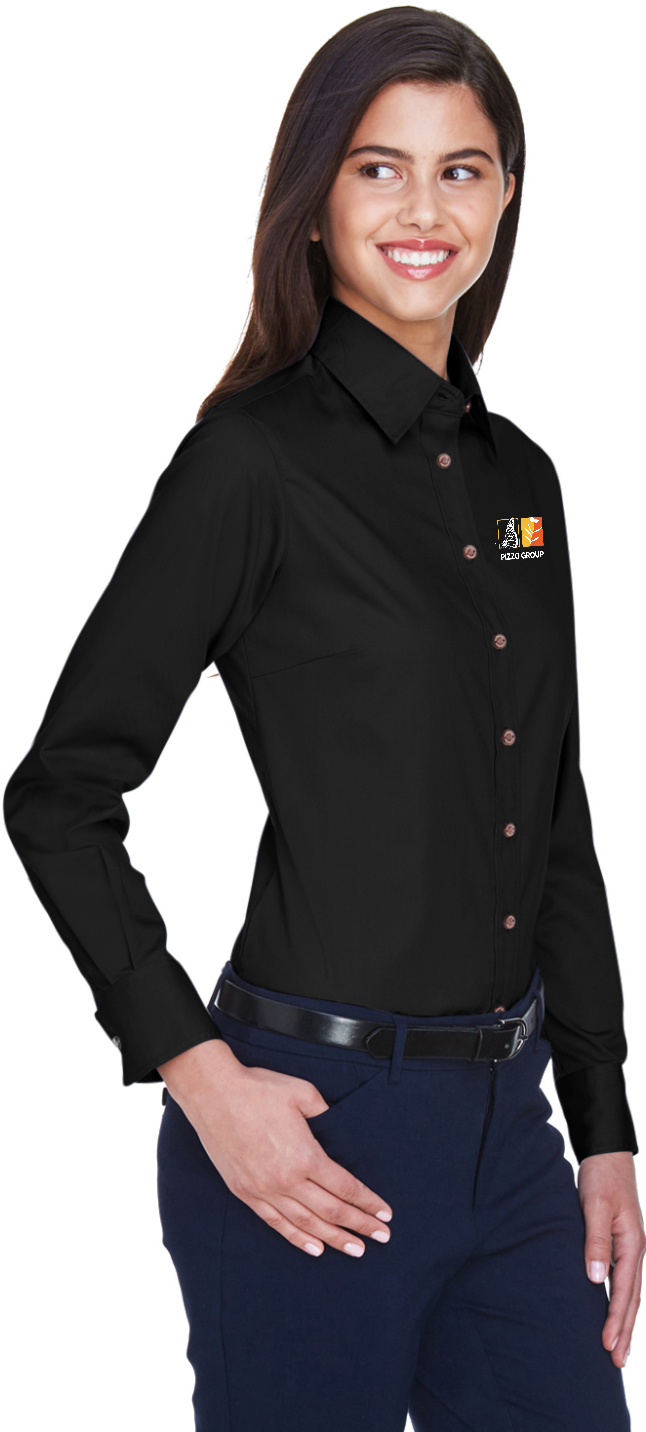 Pizzo Group Ladies Long Sleeve Button Down