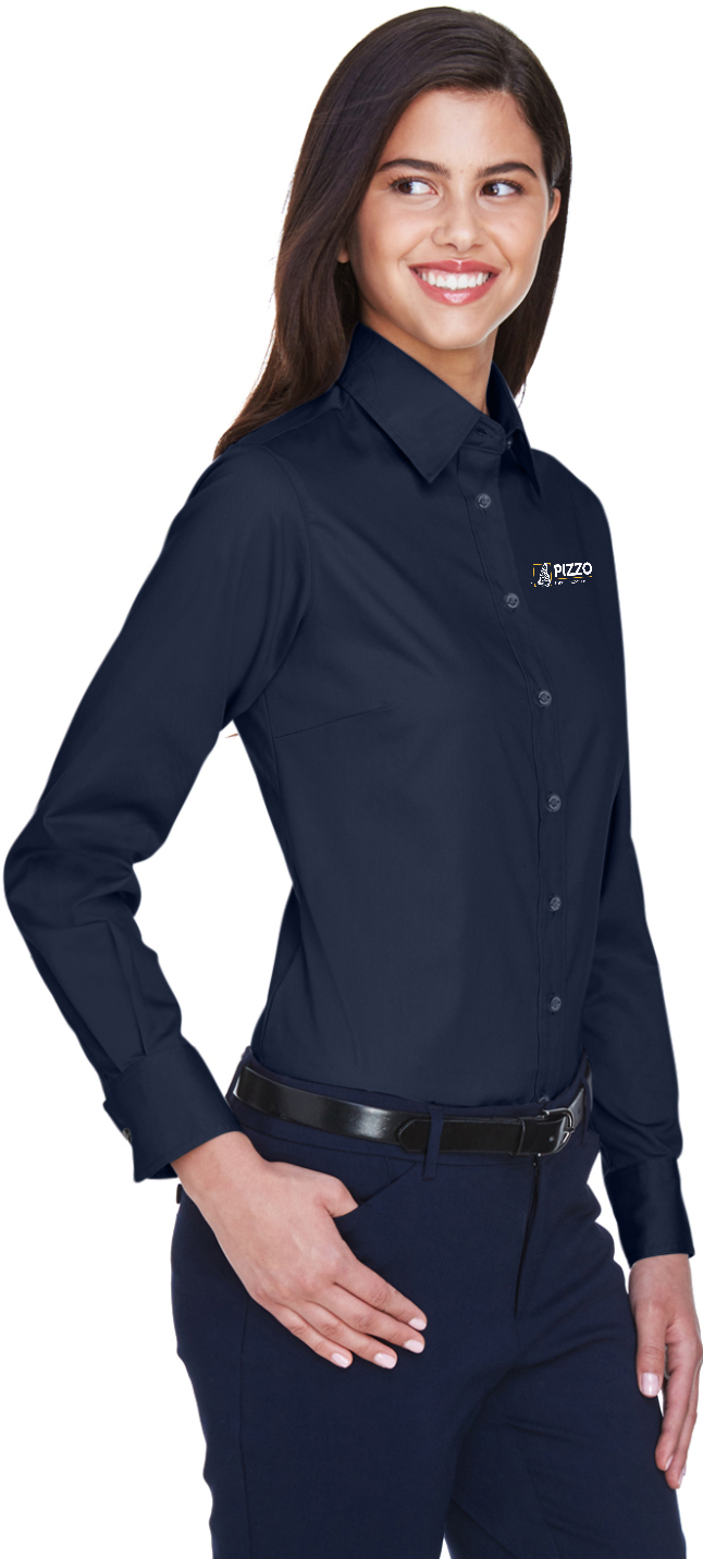 Pizzo & Associates Ladies Long Sleeve Button Down