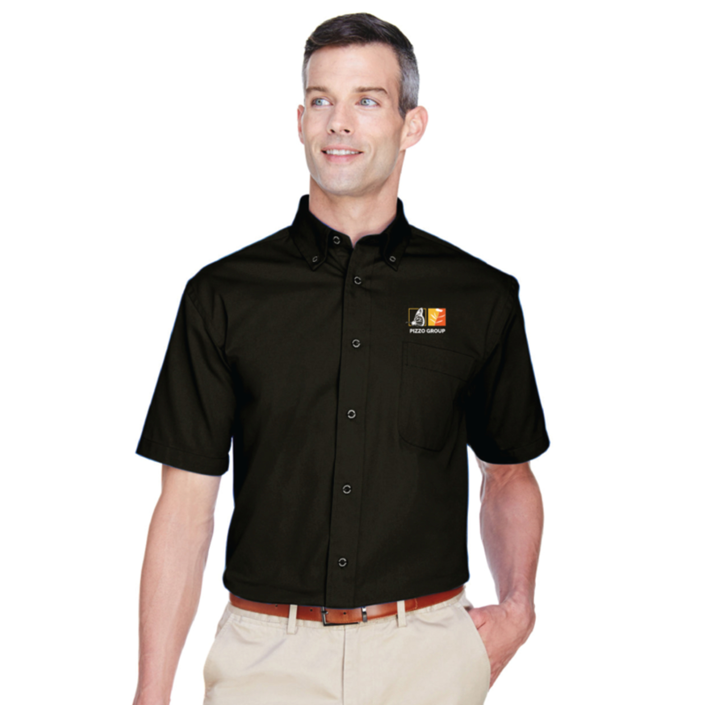 Pizzo Group Black Button Down