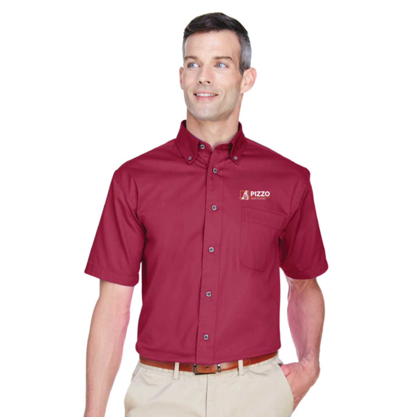 Pizzo & Associate Wine Button Down
