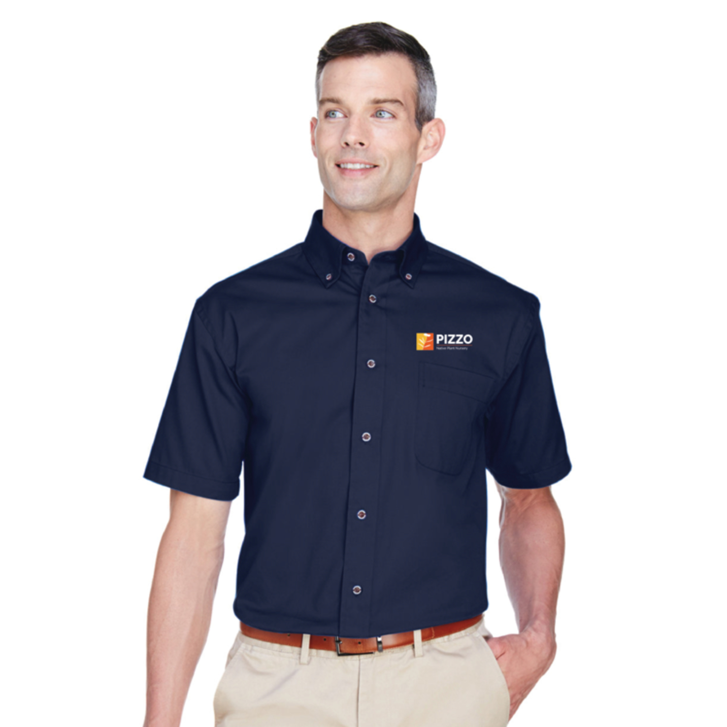 Pizzo Native Plant Nursery Navy Button Down