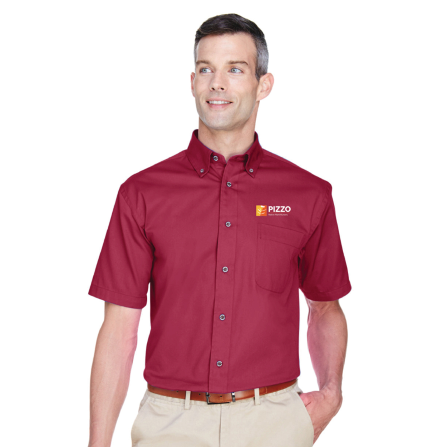 Pizzo Native Plant Nursery Wine Button Down