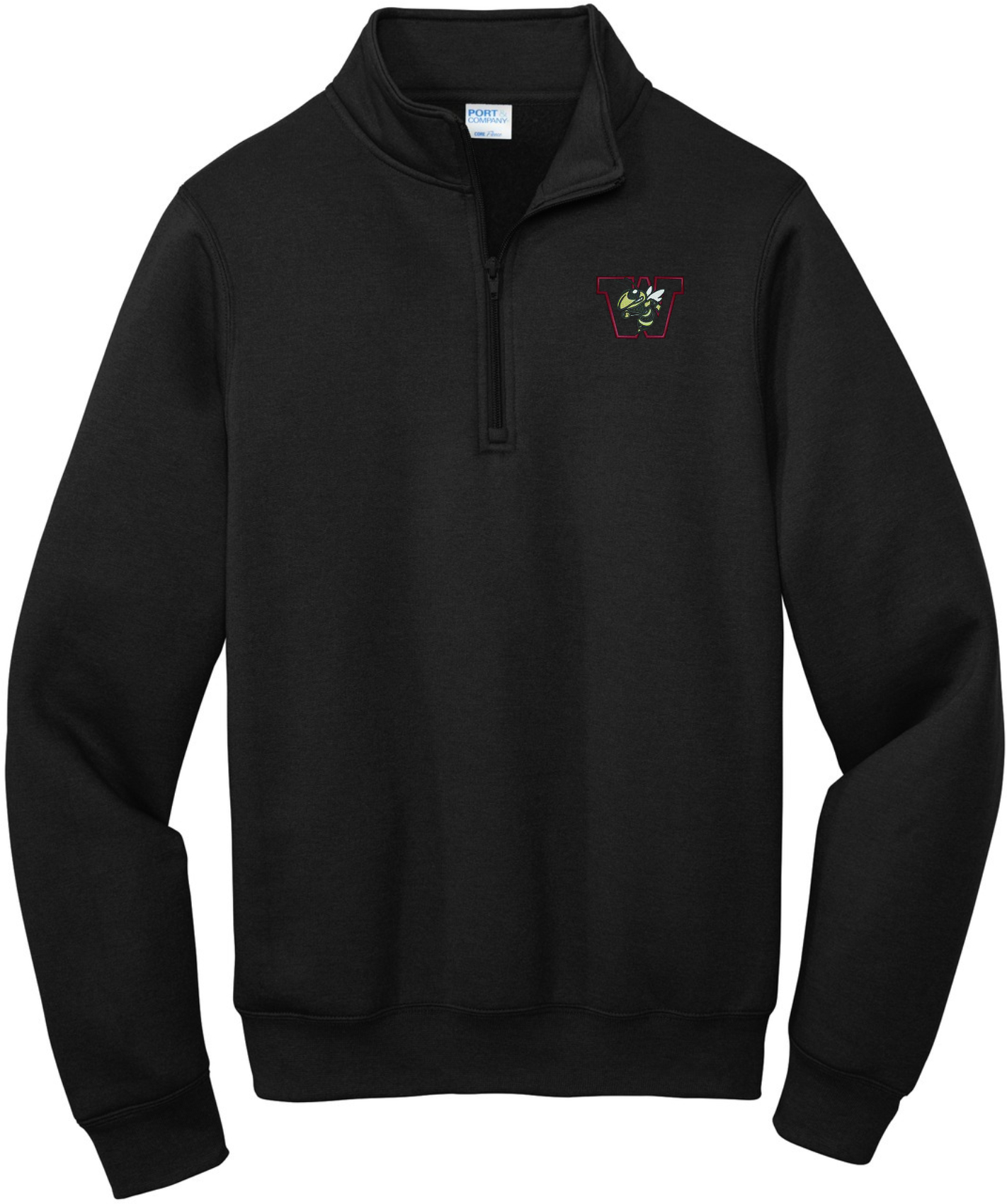 WHS Fleece 1/4 zip W with Yellowjacket