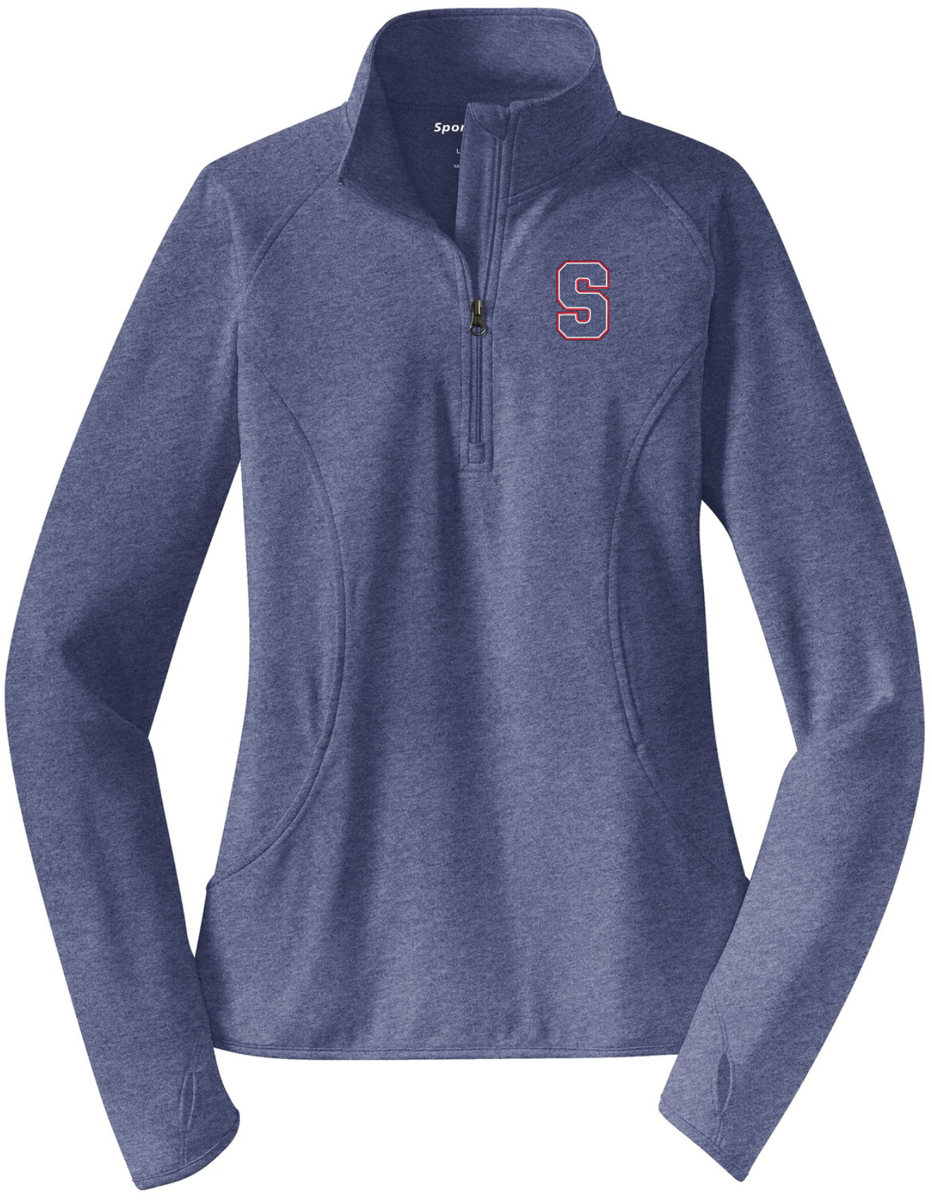 SOUTH on LADIES emb 1/4 zip