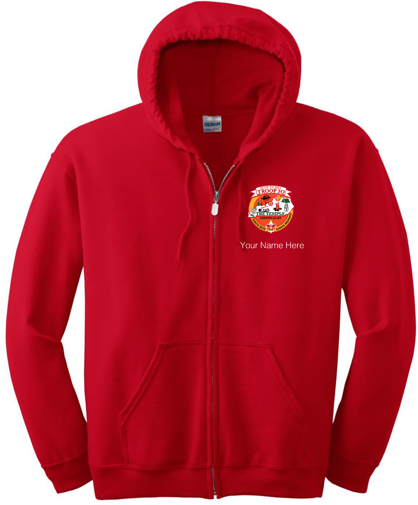Gildan® - Heavy Blend™ Full-Zip Hooded Sweatshirt – 18600 (Girls/Name)