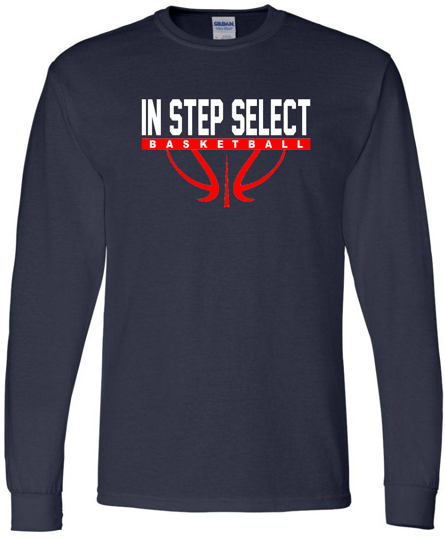 IN STEP Full logo ADULT LS Tee