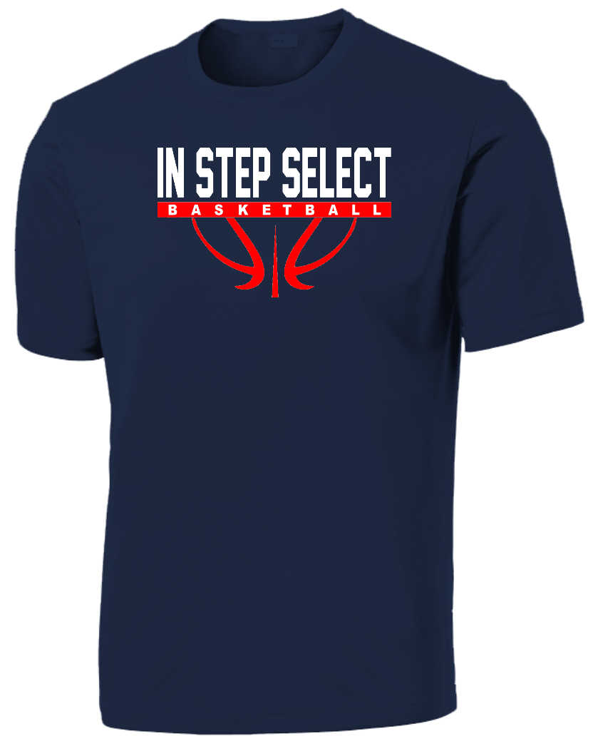 IN STEP Full logo ADULT 100% POLY Tee