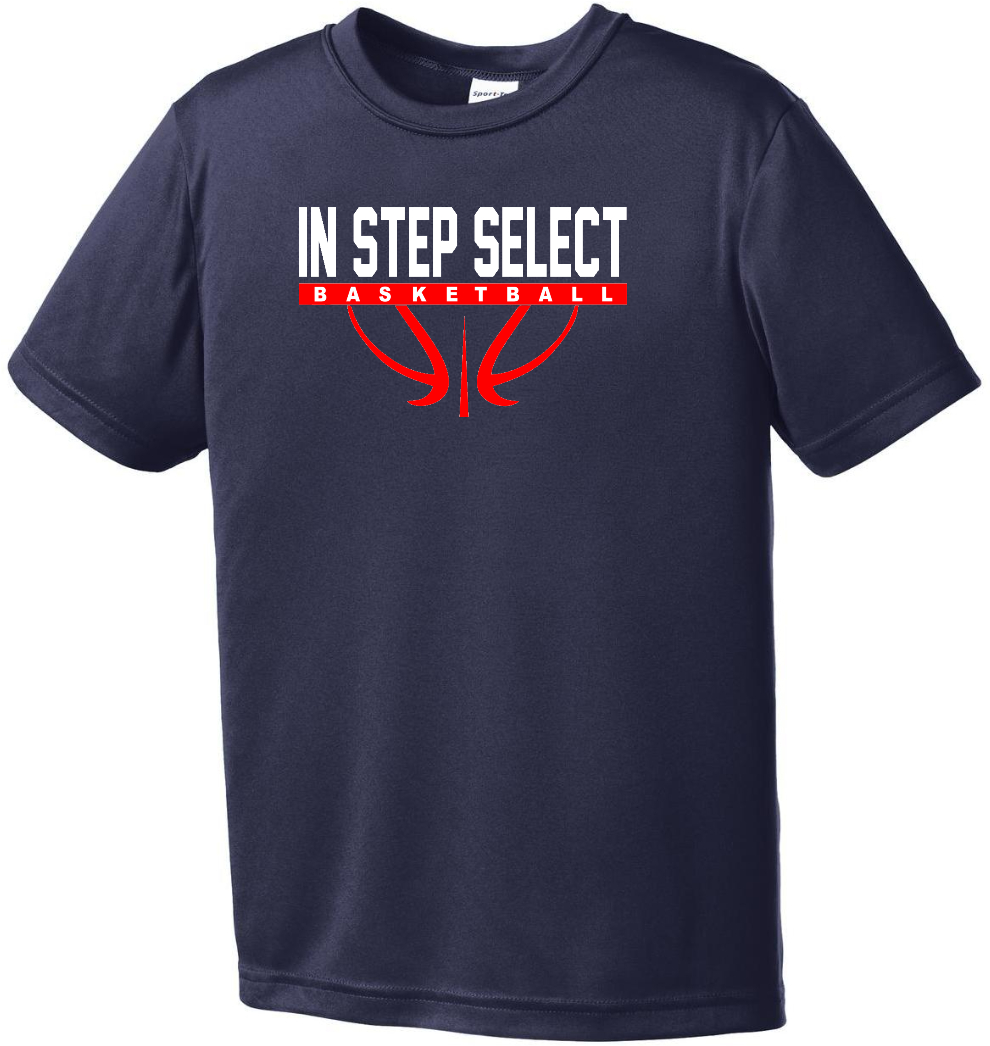 IN STEP Full logo YOUTH 100% POLY Tee