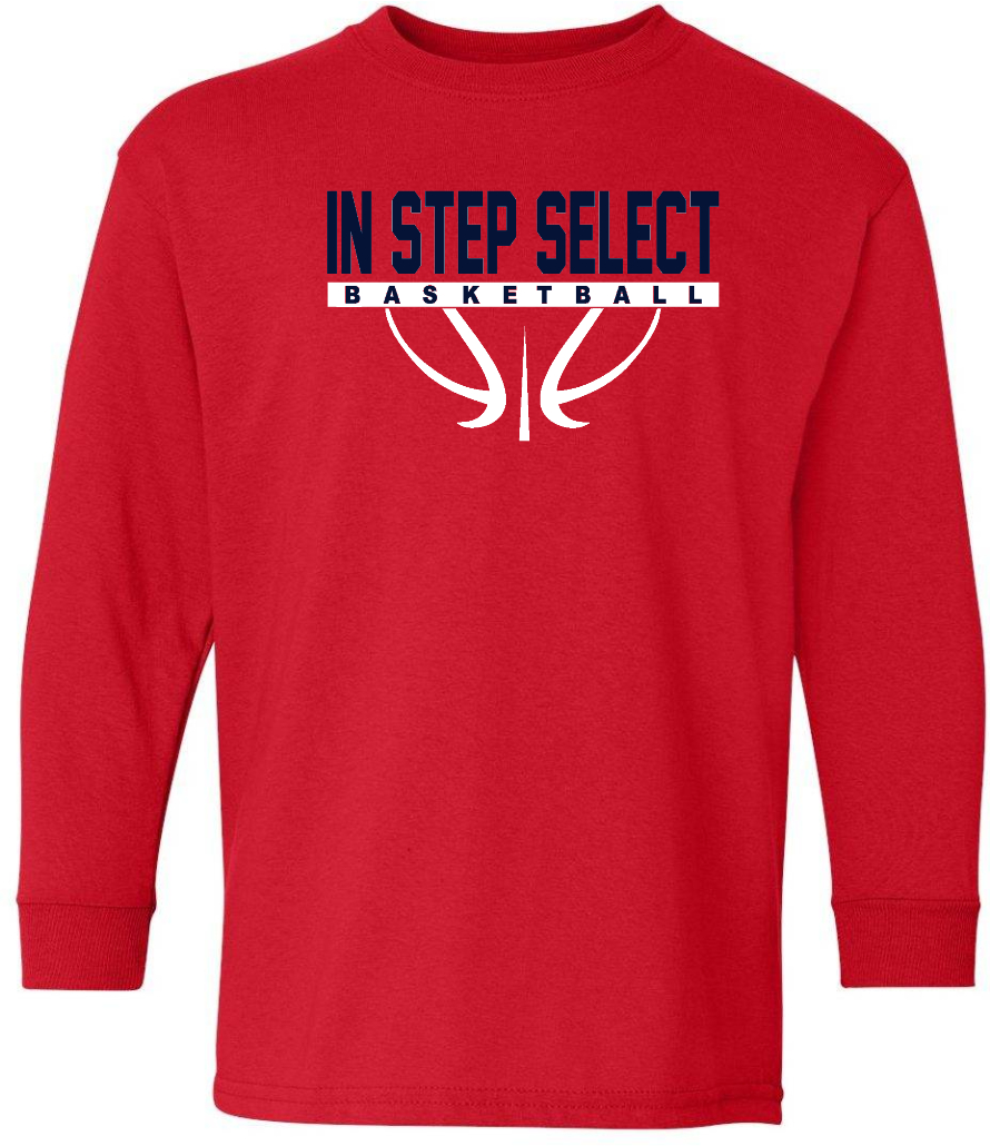 IN STEP Full logo YOUTH LS Tee
