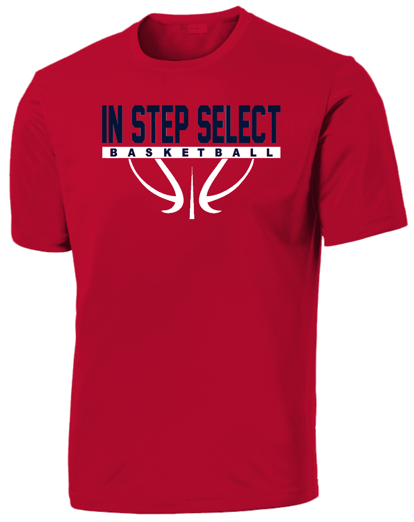 IN STEP Full logo ADULT 100% POLY Tee