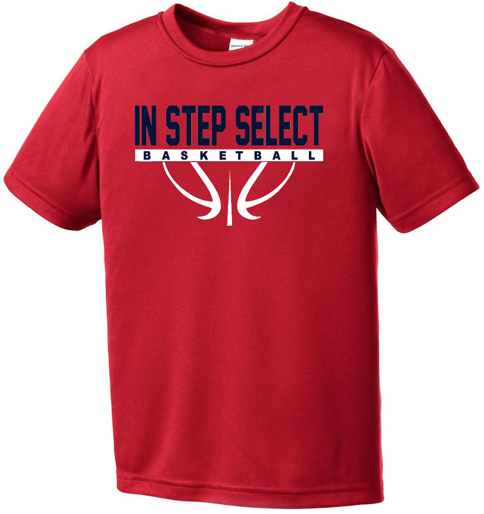 IN STEP Full logo YOUTH 100% POLY Tee