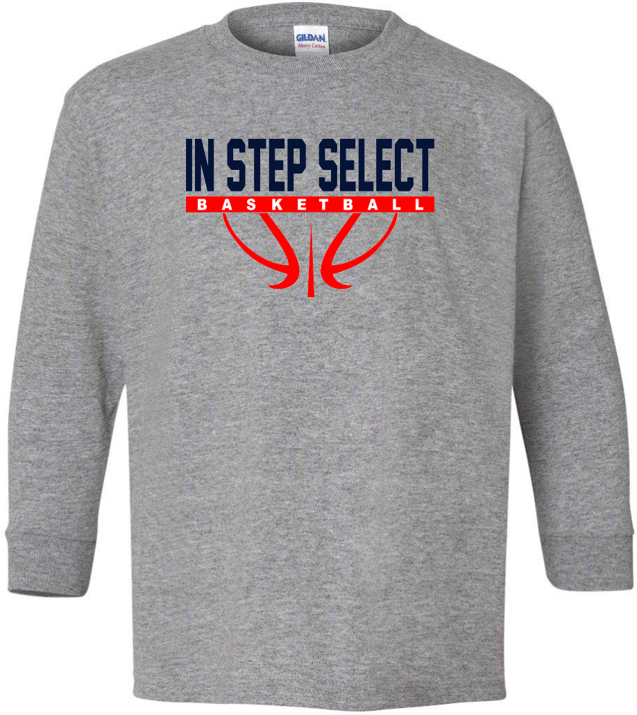 IN STEP Full logo YOUTH LS Tee