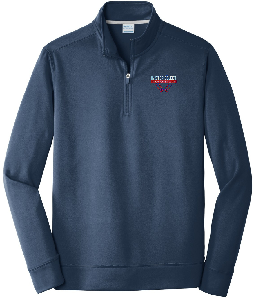 IN STEP EMB ADULT Perf Fleece 1/4 zip