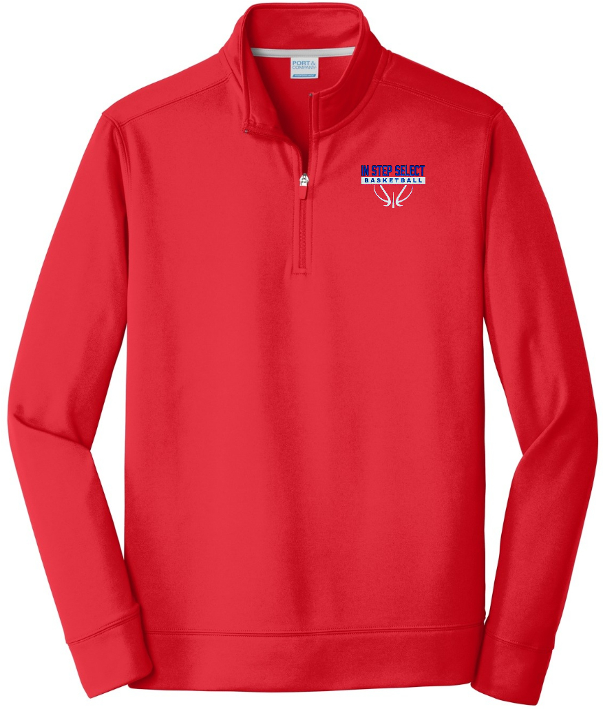 IN STEP EMB ADULT Perf Fleece 1/4 zip