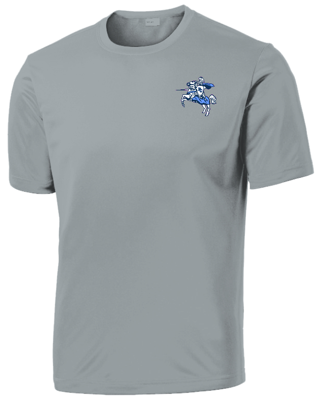 PCES sp CREST TRANSFER on ADULT UNISEX SS 100% Poly Tee