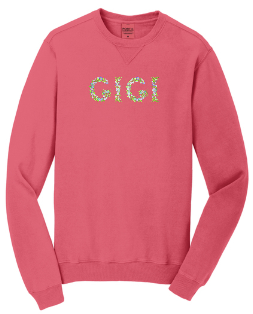 GIGI FLORAL Crewneck Sweatshirt