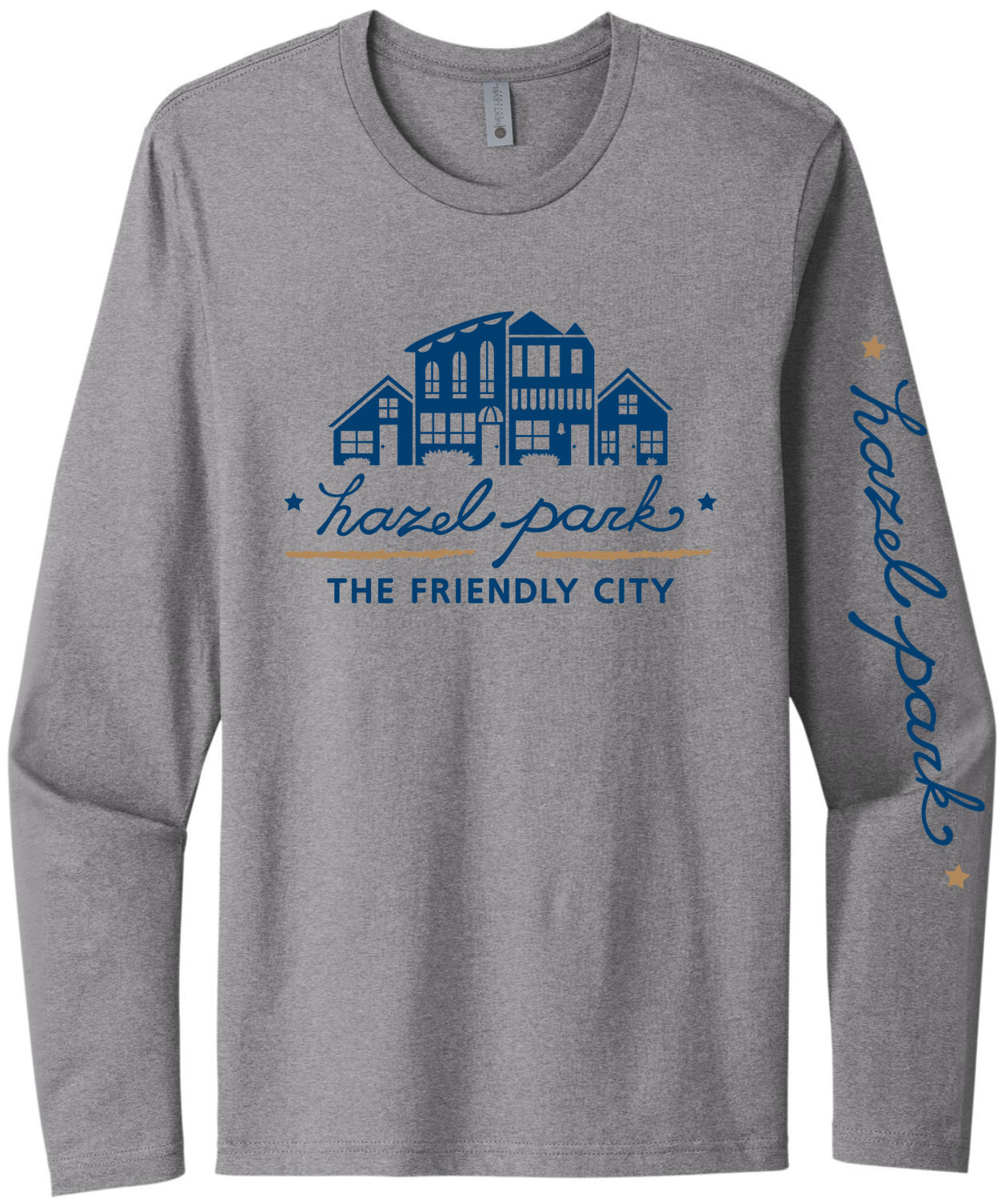 Hazel Park Long Sleeve Shirt with Sleeve Print
